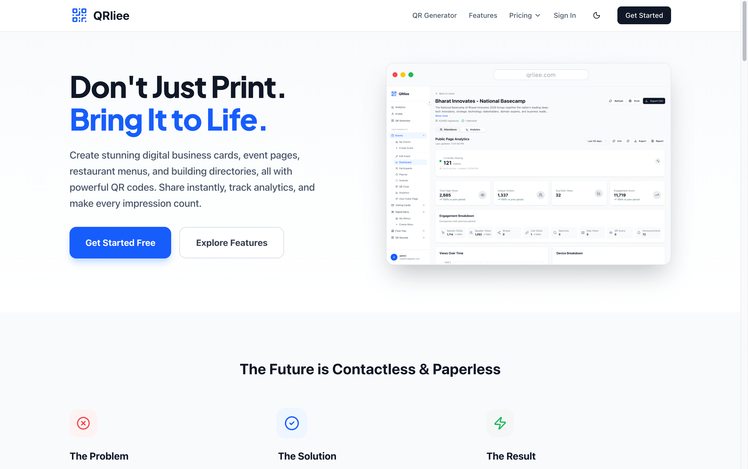 Event management software project preview